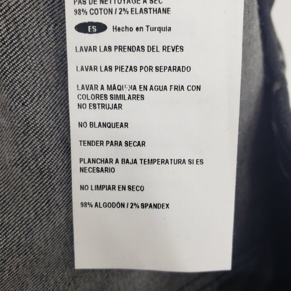 Joseph Ribkoff Floral Flocked Velvet Jeans 10 Slim Fit High Rise Waist‎ Ankle - Picture 9 of 10